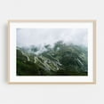 thumbnail image 1 of Winding Road Through the Clouds - Switzerland Photography Mountain Landscape Scenic Nature Wilderness Travel Poster Countryside Oak Framed Wall Art Print 5 x 7 inches, 1 of 6
