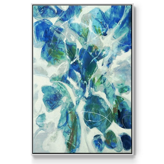 Winding Road Framed Premium Gallery Wrapped Canvas - Ready to Hang - 27 x 41 - White Floating Frame