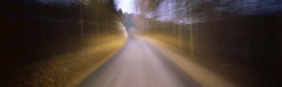 Winding Road Germany Canvas Art - Panoramic Images (36 x 12)
