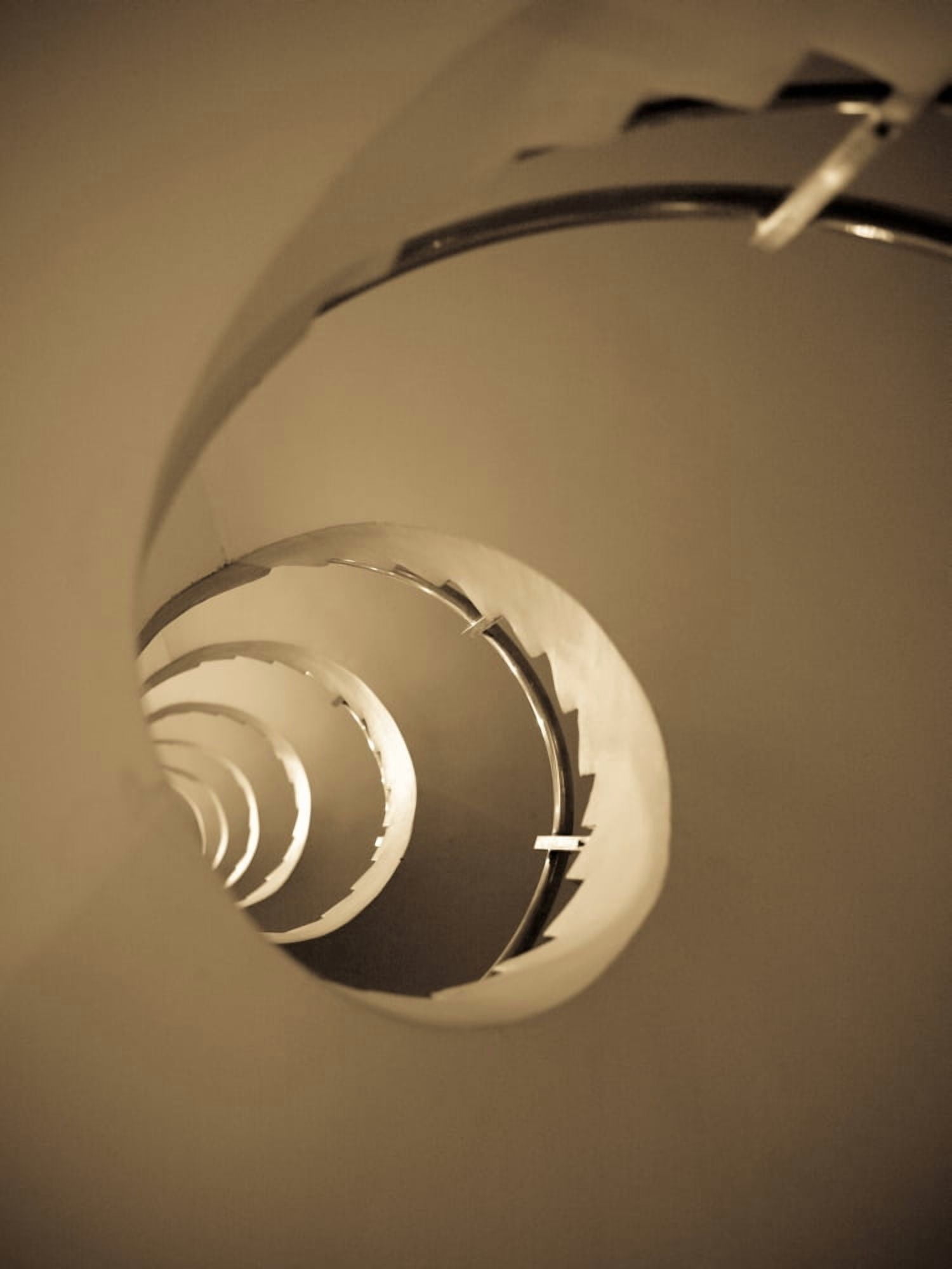 Winding Staircase Katakolon Greece Canvas Art - Keith Levit Design Pics (30 x 40)