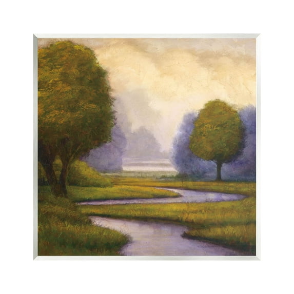 Winding Stream Landscape River Landscape Painting Unframed Art Print Wall Art