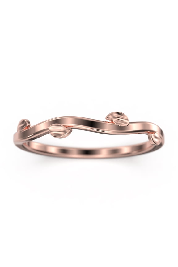 Winding Willow 10K Rose GoldWedding Band