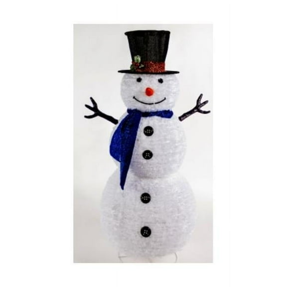 Windmax International G48 74831YTN 48 in. Lighted LED Collapsible Fabric Snowman