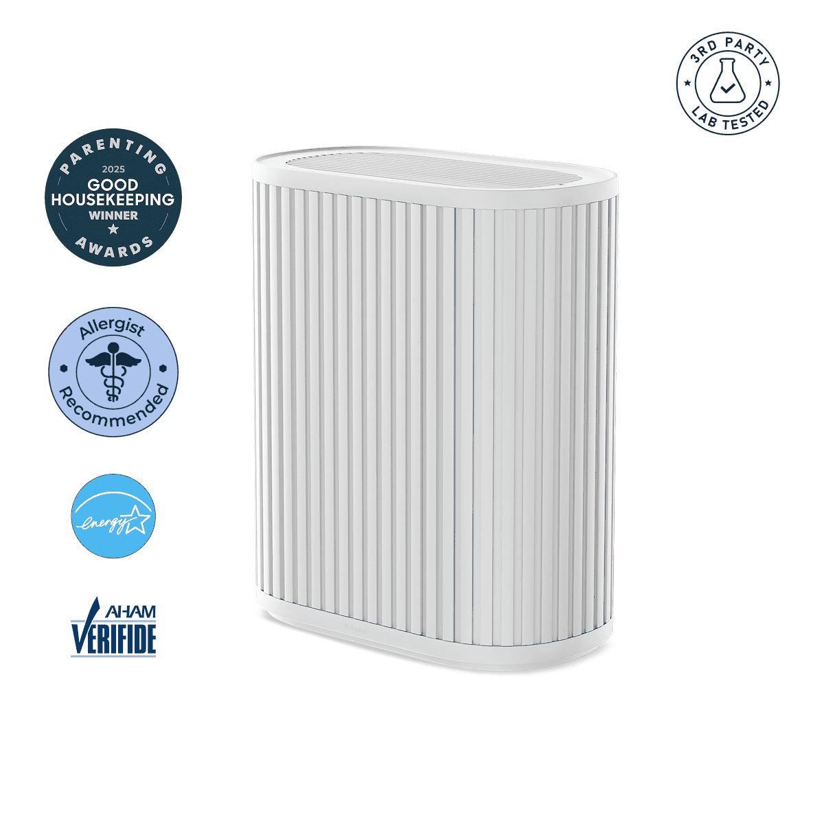 Windmill Air Purifier Max, Smart True HEPA Air Cleaner for Smoke, Odors, Dust & Mold Spores, Up to 1,950 Sq Ft, White