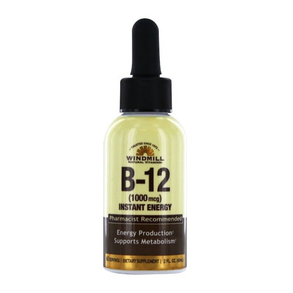 Windmill B-12 1000 Mcg Liquid For Instant Energy, 2 Oz - Walmart.com