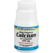 Windmill Calcium Carbonate 600 mg Tablets 60 Tablets