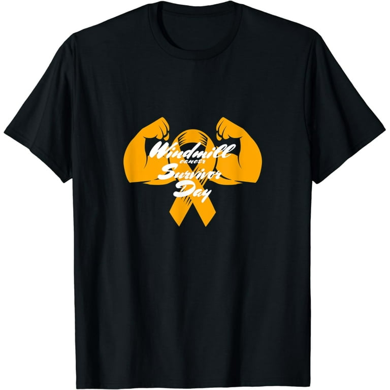 Windmill Cancer Survivor T-Shirt Windmill Cancer Survivor T-Shirt