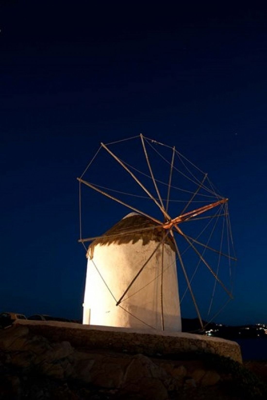 Windmill Chora Mykonos Cyclades Greece Canvas Art - Sergio Pitamitz DanitaDelimont (11 x 17)