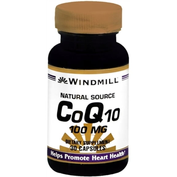 Windmill CoQ10 100 mg Capsules Natural Source 30 Capsules - (Pack of 6)