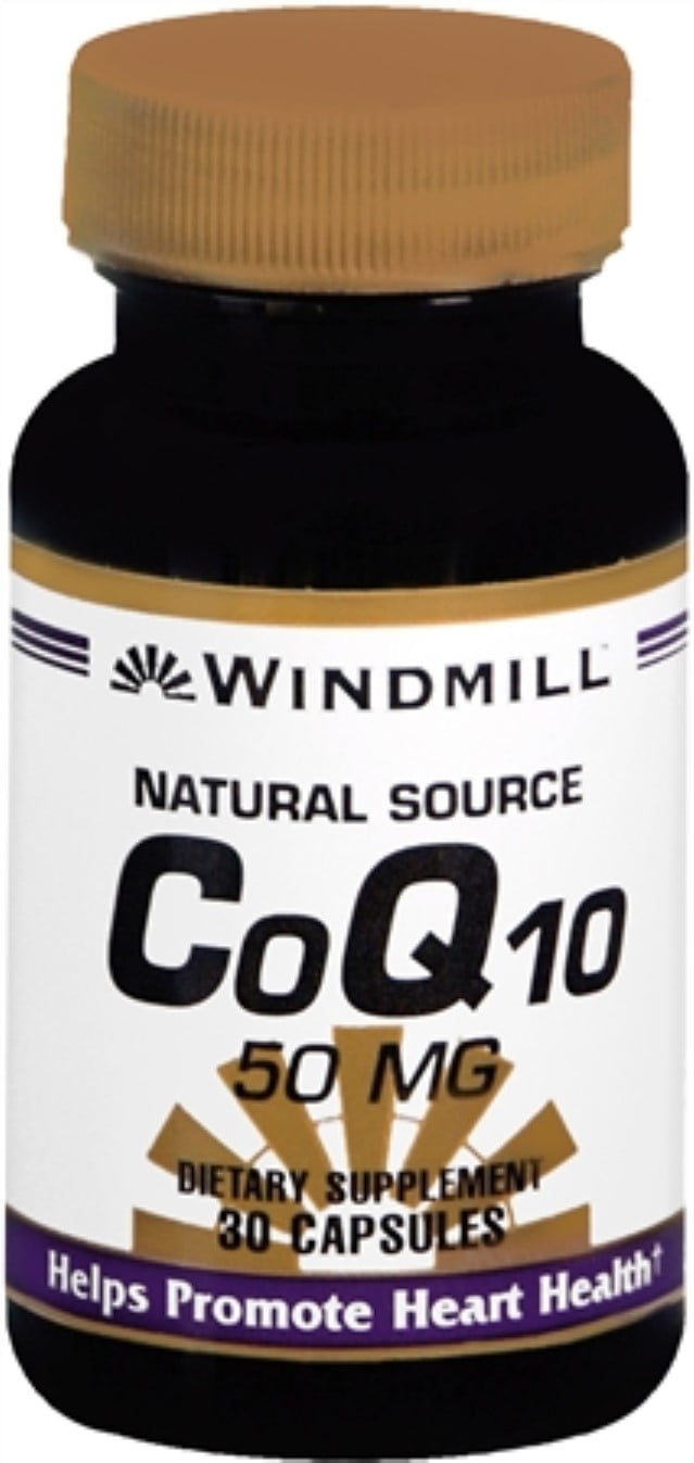 Windmill CoQ10 50 mg Capsules Natural Source 30 Capsules - (Pack of 2)