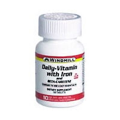 Windmill Daily Vitamin With Iron And Beta Carotene Tablets - 100 Ea, 3 Pack