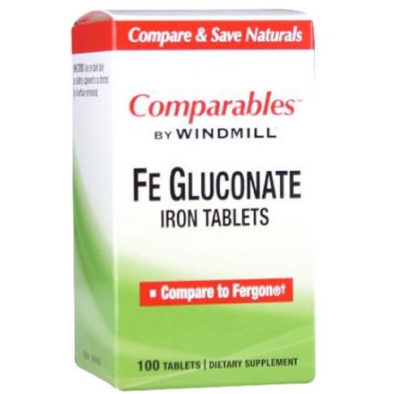 Windmill Fe Gluconate Tablets 100 Tablets (Pack of 3)