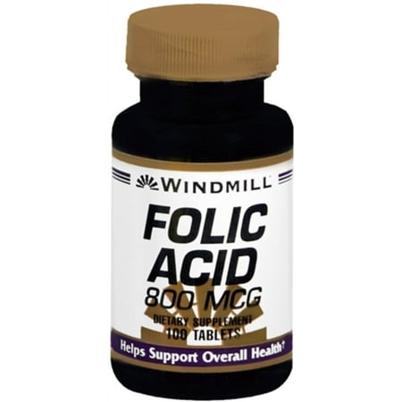 Windmill Folic Acid 800 mcg Tablets 100 Tablets - (Pack of 4)