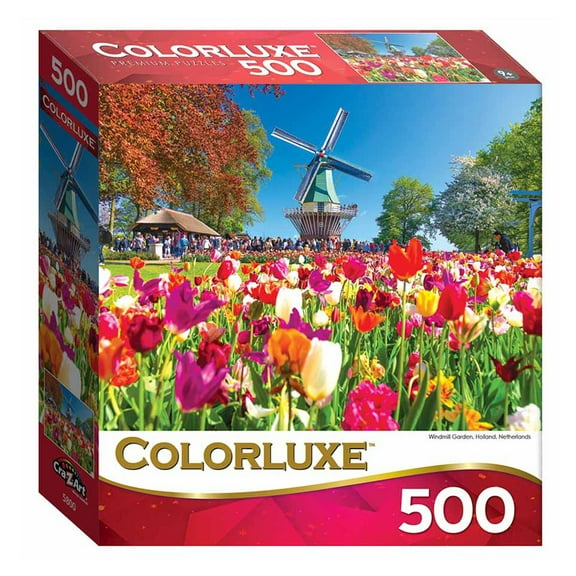 Windmill Garden Holland Netherlands 500 Pieces RoseArt, Jigsaw Puzzle