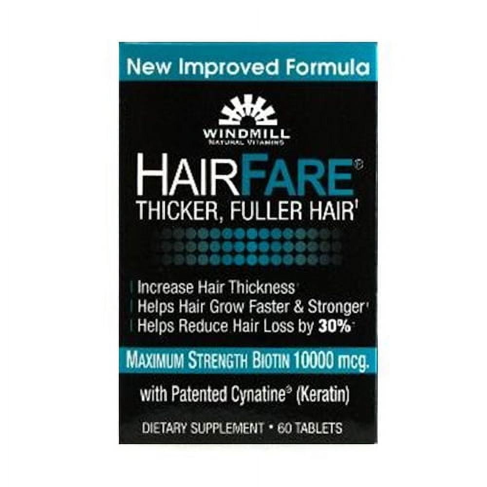 Windmill Hair Fare Vitamin Supplement Tablets For Hair - 60 Ea, 6 Pack