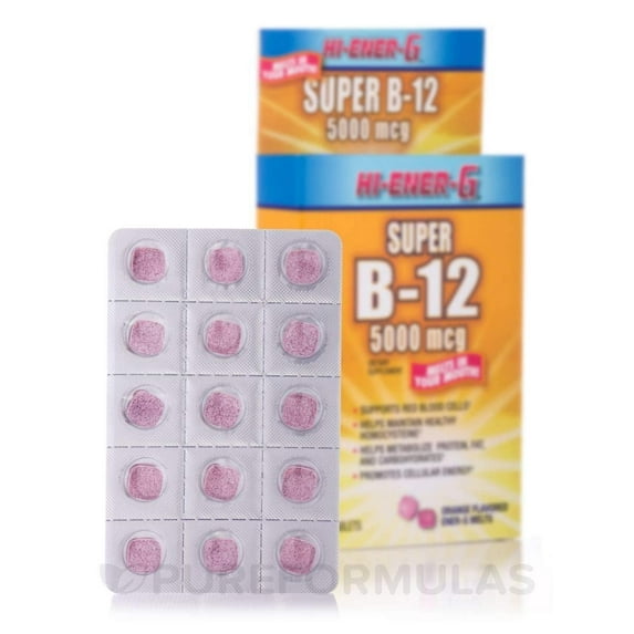 Windmill Hi-Ener-G Super B-12 Homocysteine Cellular Energy 5000mcg, 30ct