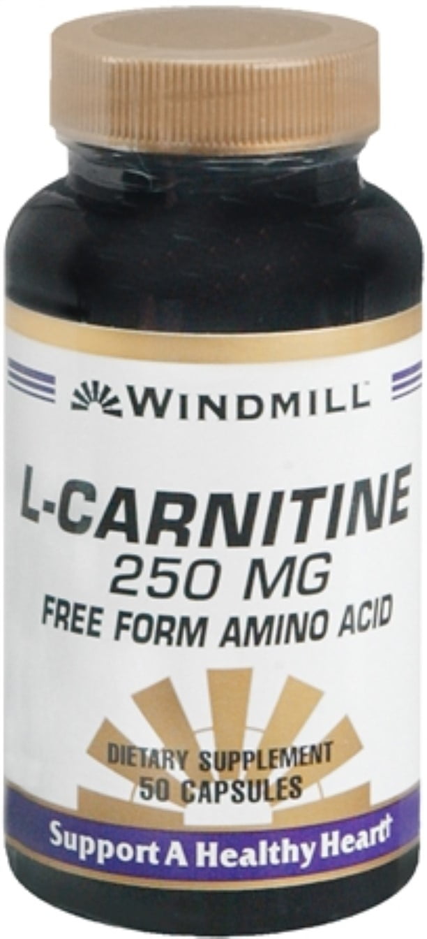 Windmill L-Carnitine 250 mg Capsules 50 Capsules (Pack of 4)
