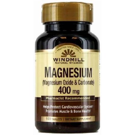 Windmill Magnesium Oxide 400 mg Tablets 100 ea (Pack of 6)