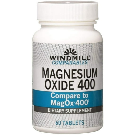 Windmill Magnesium Oxide Tb 400 mg Dietary Supplement, 60 Each - (Pack of 4)