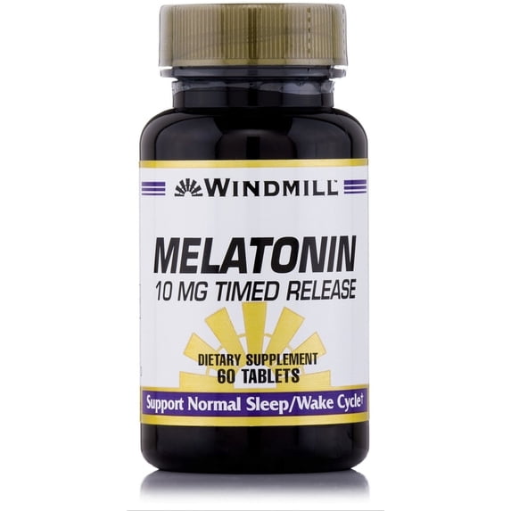 Windmill Melatonin 10 mg Timed Release Tablets 60 Tablets (Pack of 3)