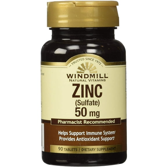 Windmill Natural Source Zinc Sulfate 50 mg Tablets - 90 Ea