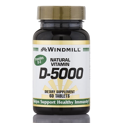 Windmill Natural Vitamin D-5000 Tablets 60 Tablets