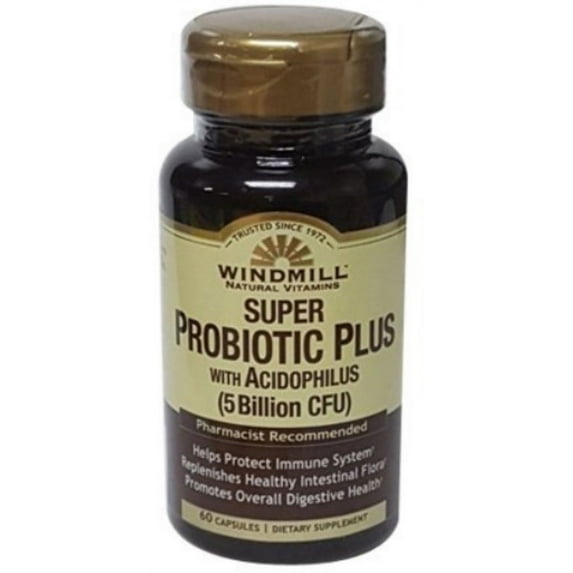 Windmill Natural Vitamin Super Probiotic Plus with Audiophilus, 60 Each