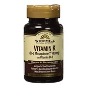 Windmill Natural Vitamins Vitamin K Tablets, 60 Ea, 3 Pack