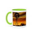 thumbnail image 1 of Windmill, Oodnadatta Track, Outback, Australia-Au01 Dwa2444 - David Wall, 11oz Two-Tone Green Mug, 1 of 1