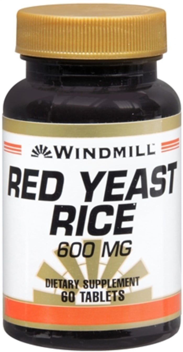Windmill Red Yeast Rice 600 mg Tablets 60 Tablets (Pack of 2)