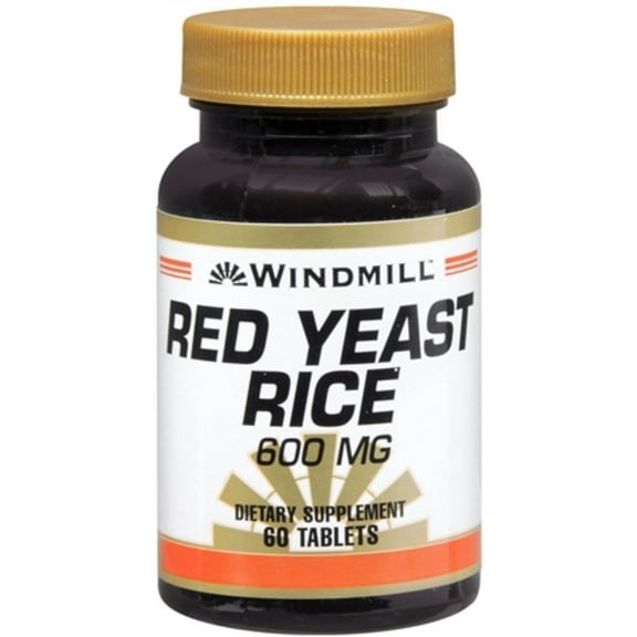 Windmill Red Yeast Rice 600 mg Tablets 60 Tablets