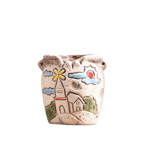 Windmill Town Succulent Flower Pot Ceramic Household