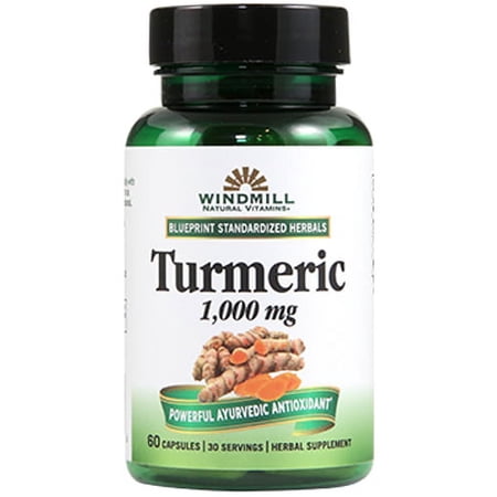 Windmill Turmeric 95% Curcuminoids 1000 mg Capsules - 60 Ea, 6 Pack