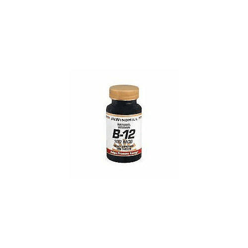 Windmill Vitamin B-12 100 Mcg Tablets - 100 Ea, 3 Pack
