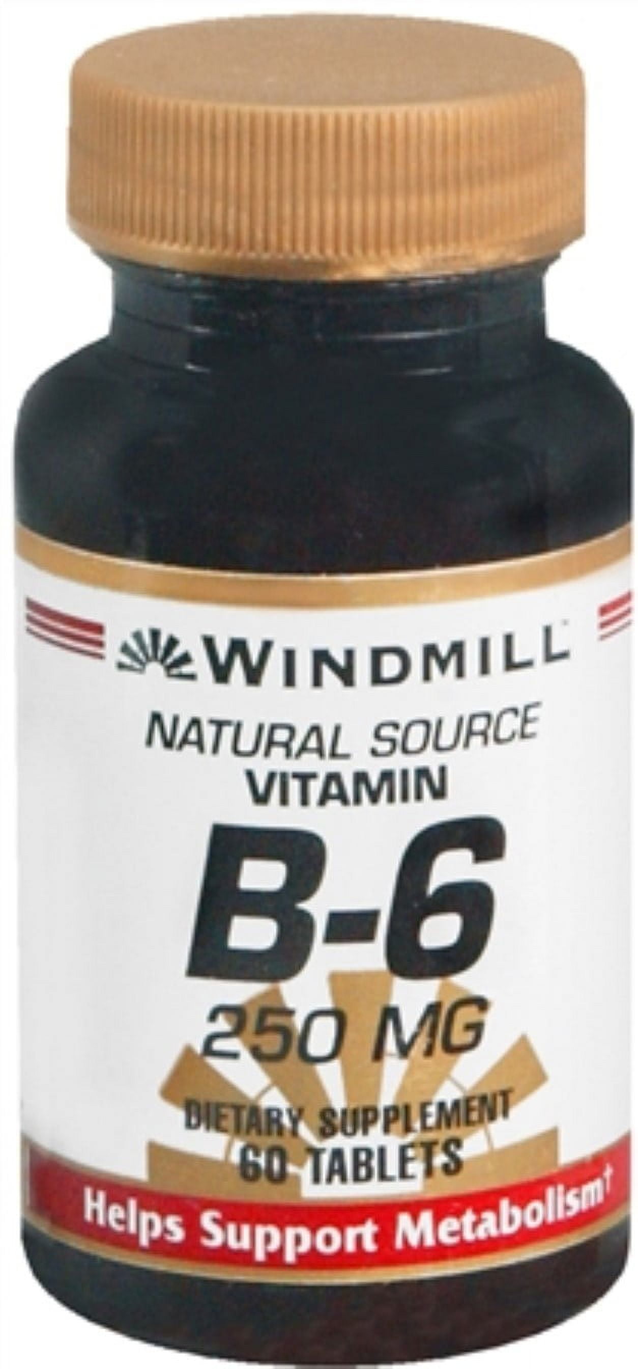 Windmill Vitamin B6 250 mg Tablets 60 Tablets