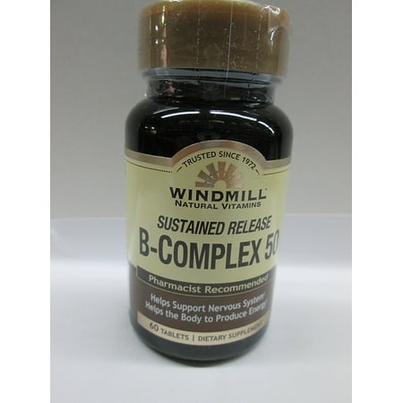 Windmill Vitamin B-Complex Tablets Sustained Release 60 Tablets