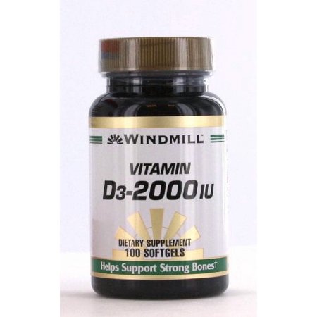Windmill Vitamin D3-2000 IU Softgels 100 ea