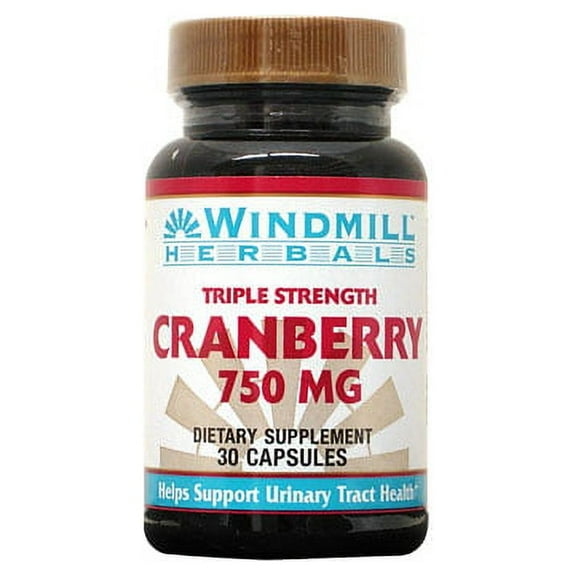 Windmill Vitamins Cranberry 750 Mg Capsules - 30 Ea