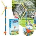 thumbnail image 1 of Windmill Water Sprinkler - 360° Spinning Yard Toy for Kids,36-Nozzle Outdoor Water Game,Summer Backyard Fun for Toddlers & Dogs,Spinning Water Toy,Outdoor Sprinkler,Kids Water Game(Yellow), 1 of 7