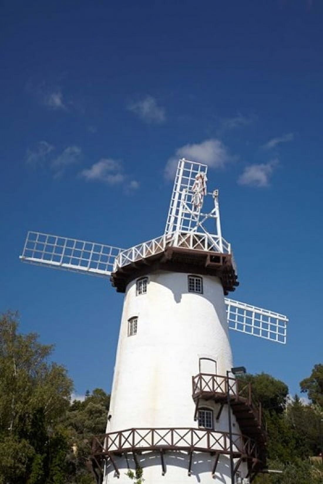 Windmill at Penny Royal World Launceston Australia Canvas Art - David Wall DanitaDelimont (24 x 36)