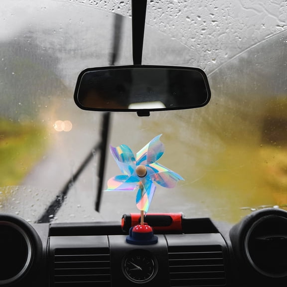 Windmills Car Bird Reflective Pin Wheels Car Decoration for Outdoor Use Accessory for Kids and Adults