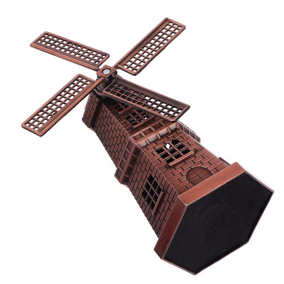 FUEENIRVA Windmill Model Zinc Alloy 1 Set 5.1x2.8in