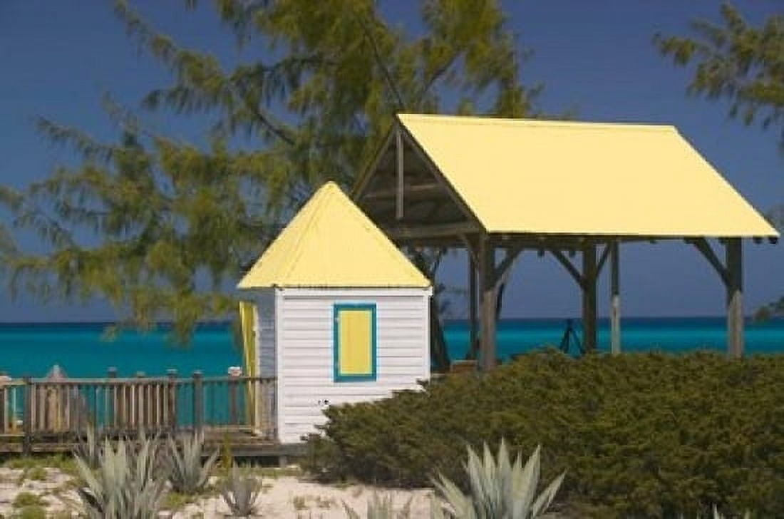 Windmills Plantation Beach House Salt Cay Island Turks and Caicos Caribbean Canvas Art - Walter Bibikow DanitaDelimont (36 x 24)