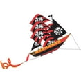 thumbnail image 1 of WindNSun® Super Size 3-D Pirate Ship Kite (Black/Red Stripes), 1 of 6
