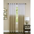 thumbnail image 1 of Window 2-Pack Panel Curtain Two-Tone Fade Modern Semi-Sheer Light Filter Grommet (52" W x 84" L, Tan), 1 of 1