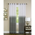 thumbnail image 1 of Window 2-Pack Panel Curtain Two-Tone Fade Modern Semi-Sheer Light Filter Grommet Panel, 1 of 1