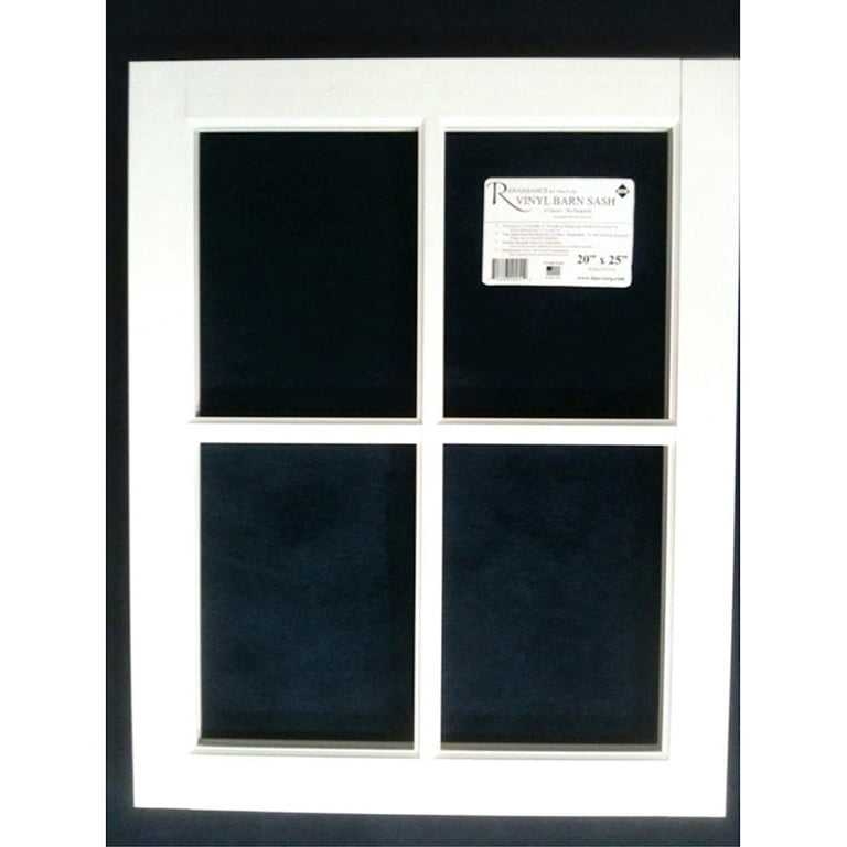 White Vinyl Barn Sash Window 24X29 - Ideal for Garages, Pole