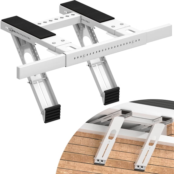 Window AC Bracket White Up to 300LBS Adjustable Heavy Duty Air Conditioner Support