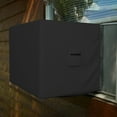 thumbnail image 1 of Window AC Cover 12 Oz Waterproof - 100% Weather Resistant AC Window Unit Cover with Air Pockets and Elastic for Snug Fit (25W x 21D x 17H, Black), 1 of 7