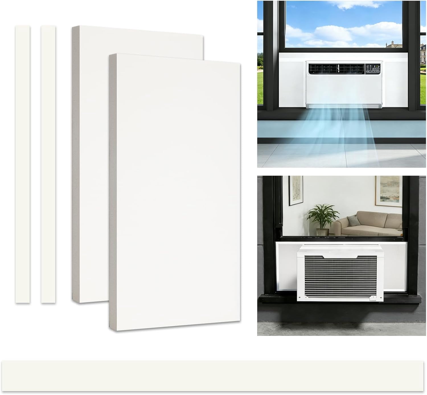 Window AC Side Panels with Aluminum Foil with Top Seal Strip Waterproof ...